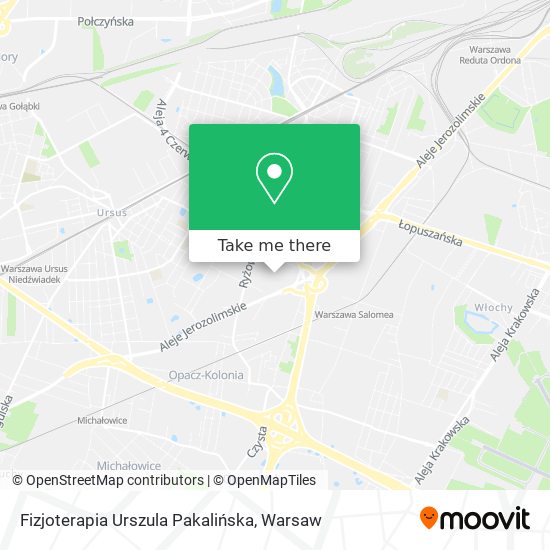 Fizjoterapia Urszula Pakalińska map