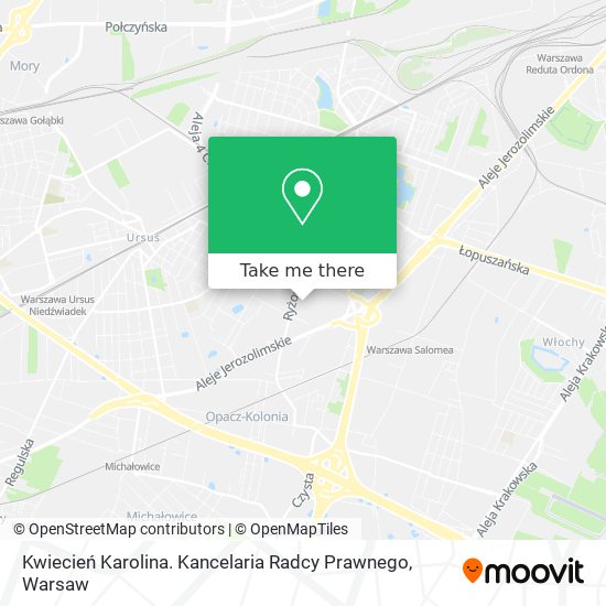 Kwiecień Karolina. Kancelaria Radcy Prawnego map