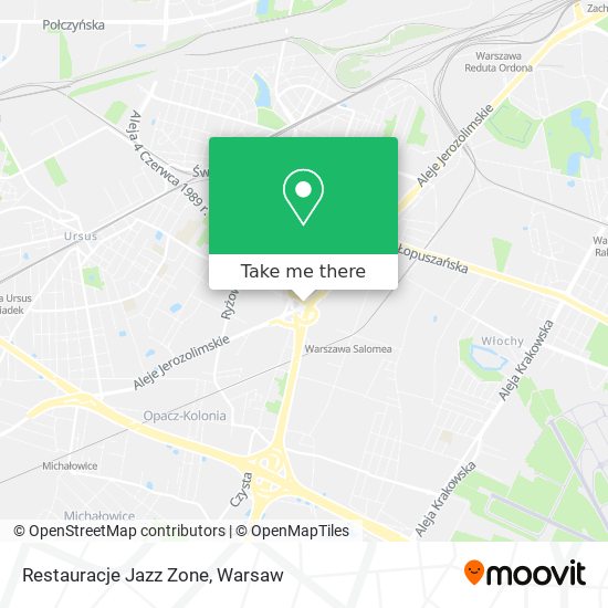 Restauracje Jazz Zone map