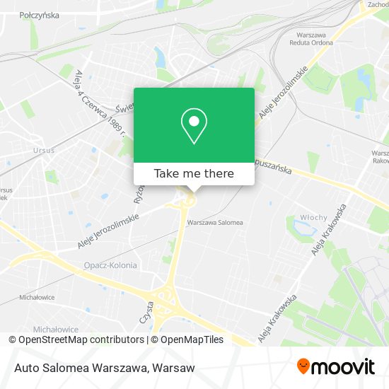 Карта Auto Salomea Warszawa