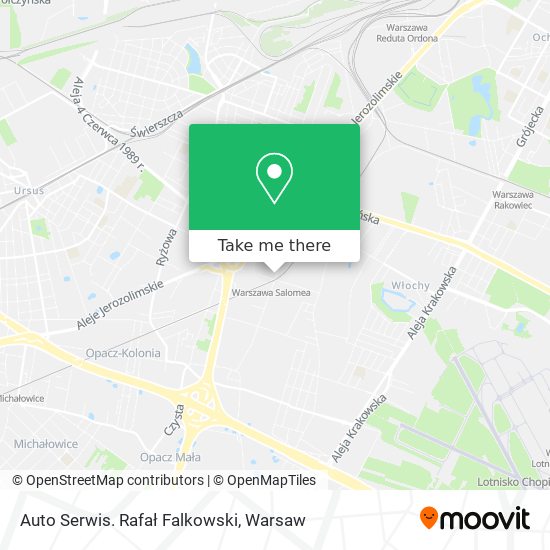 Auto Serwis. Rafał Falkowski map