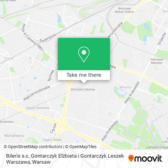 Bileris s.c. Gontarczyk Elżbieta i Gontarczyk Leszek Warszawa map