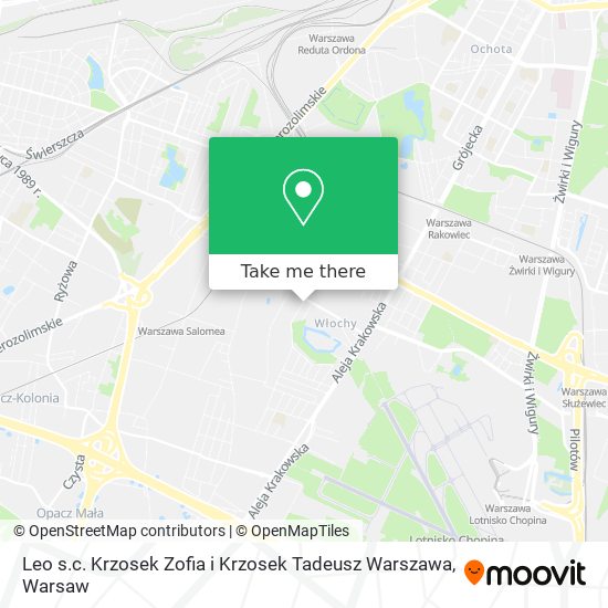 Leo s.c. Krzosek Zofia i Krzosek Tadeusz Warszawa map