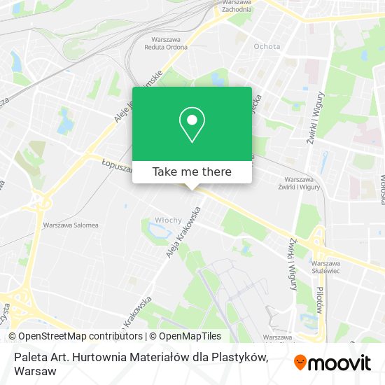 Paleta Art. Hurtownia Materiałów dla Plastyków map