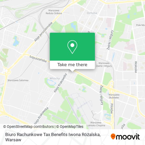 Biuro Rachunkowe Tax Benefits Iwona Różalska map