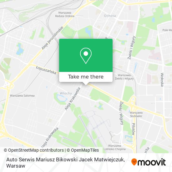 Auto Serwis Mariusz Bikowski Jacek Matwiejczuk map