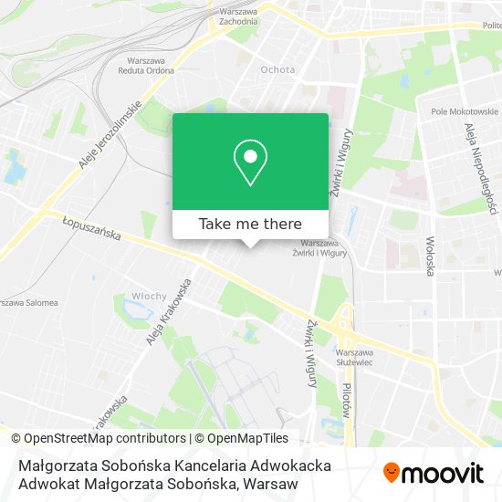 Małgorzata Sobońska Kancelaria Adwokacka Adwokat Małgorzata Sobońska map