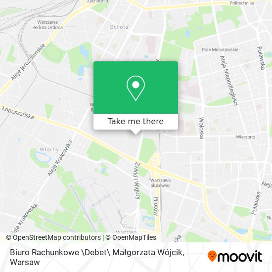 Biuro Rachunkowe \Debet\ Małgorzata Wójcik map