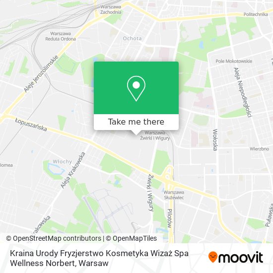 Kraina Urody Fryzjerstwo Kosmetyka Wizaż Spa Wellness Norbert map