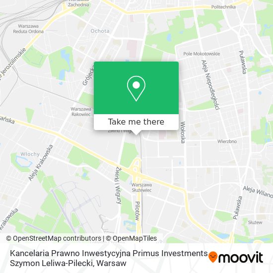 Карта Kancelaria Prawno Inwestycyjna Primus Investments Szymon Leliwa-Pilecki