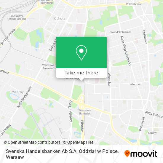 Svenska Handelsbanken Ab S.A. Oddział w Polsce map