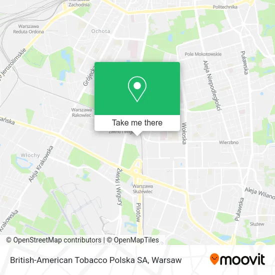 British-American Tobacco Polska SA map
