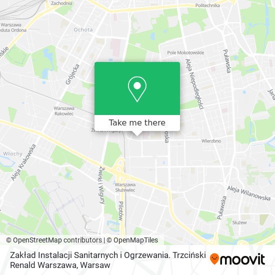 Zakład Instalacji Sanitarnych i Ogrzewania. Trzciński Renald Warszawa map