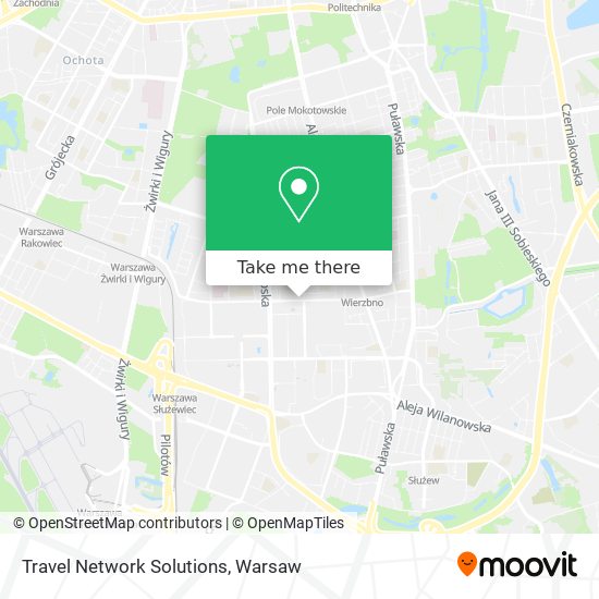 Travel Network Solutions map