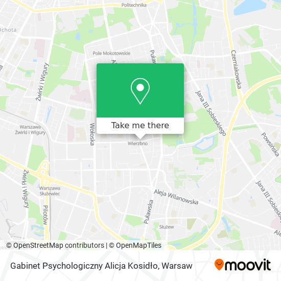 Gabinet Psychologiczny Alicja Kosidło map