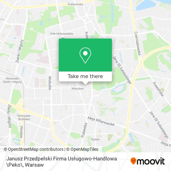 Janusz Przedpełski Firma Usługowo-Handlowa \Peko\ map