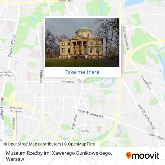 Карта Muzeum Rzeźby im. Xawerego Dunikowskiego