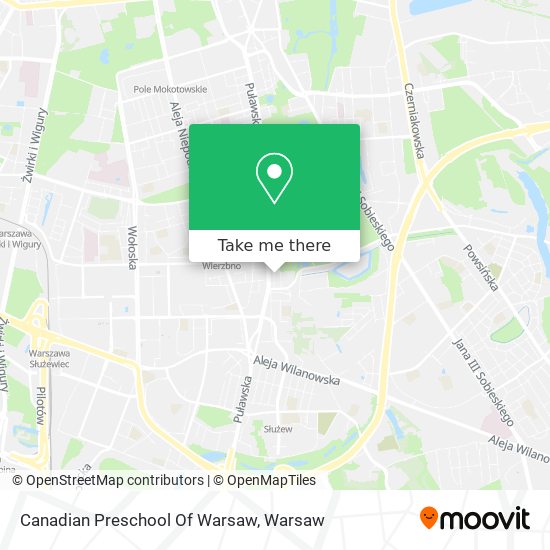 Canadian Preschool Of Warsaw map