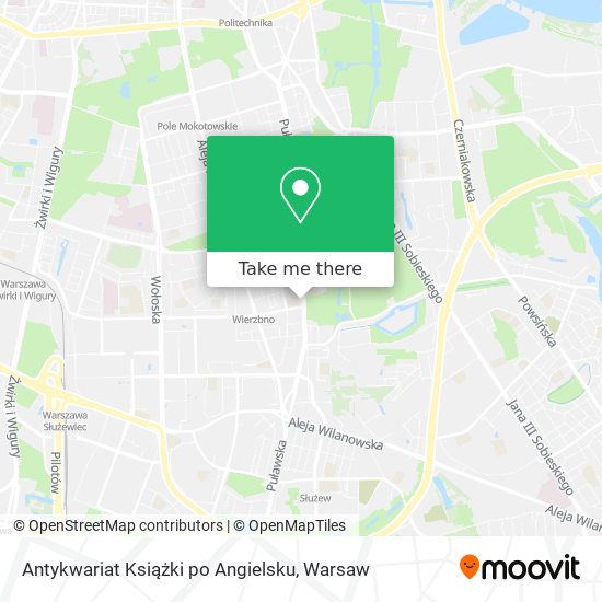 Antykwariat Książki po Angielsku map