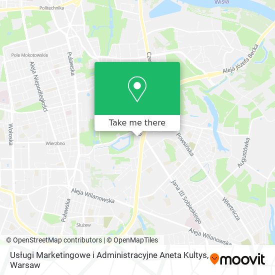 Карта Usługi Marketingowe i Administracyjne Aneta Kultys