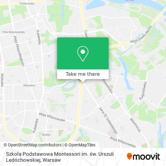 Карта Szkoła Podstawowa Montessori im. św. Urszuli Ledóchowskiej