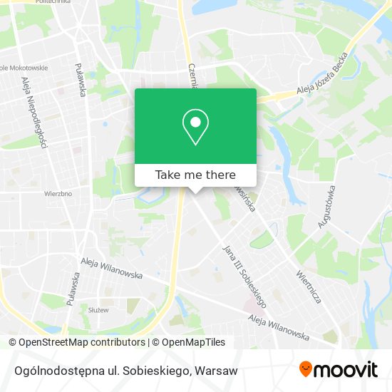 Ogólnodostępna ul. Sobieskiego map