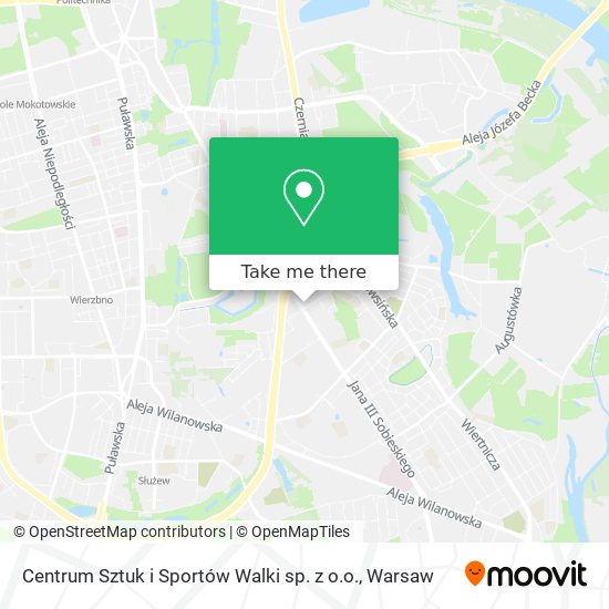 Centrum Sztuk i Sportów Walki sp. z o.o. map