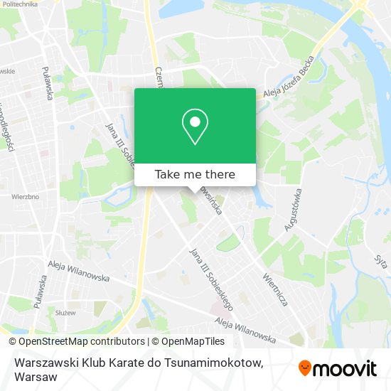 Warszawski Klub Karate do Tsunamimokotow map