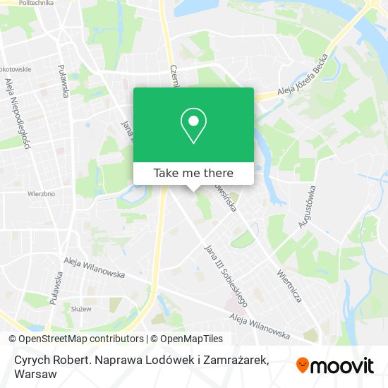 Cyrych Robert. Naprawa Lodówek i Zamrażarek map