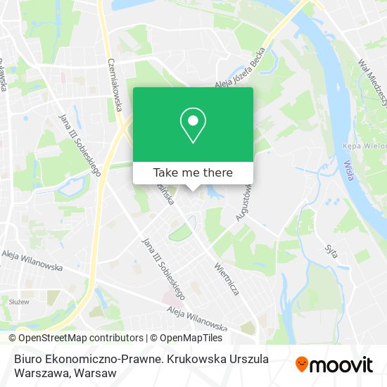 Biuro Ekonomiczno-Prawne. Krukowska Urszula Warszawa map