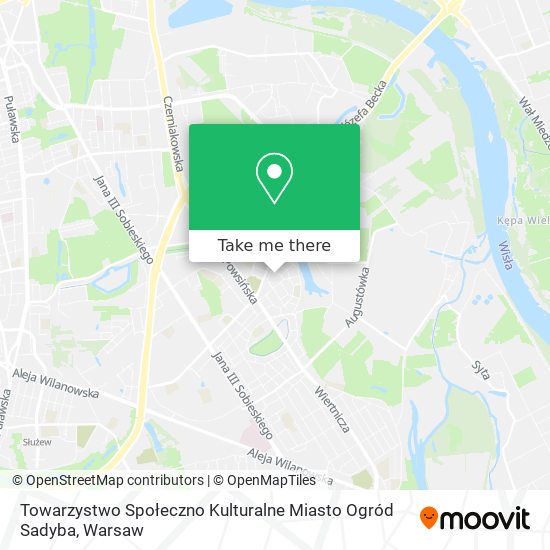 Towarzystwo Społeczno Kulturalne Miasto Ogród Sadyba map