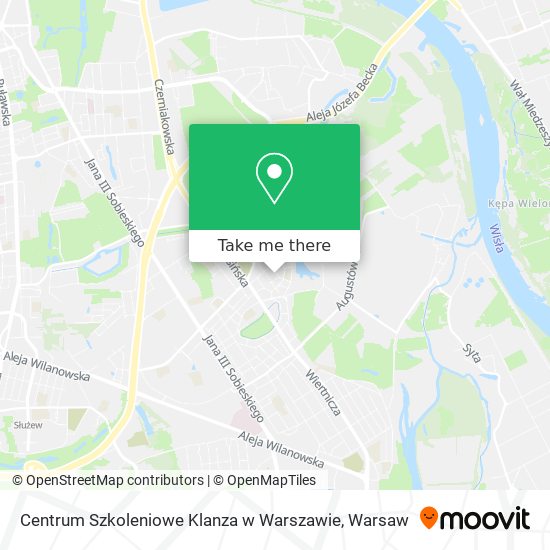 Centrum Szkoleniowe Klanza w Warszawie map