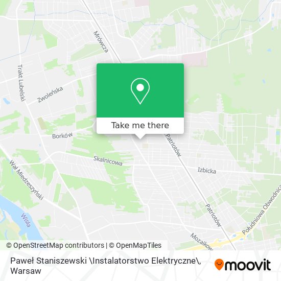 Paweł Staniszewski \Instalatorstwo Elektryczne\ map