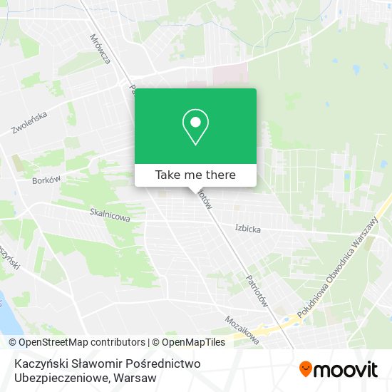 Kaczyński Sławomir Pośrednictwo Ubezpieczeniowe map