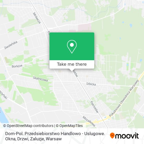 Dom-Pol. Przedsiebiorstwo Handlowo - Uslugowe. Okna, Drzwi, Zaluzje map