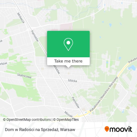 Dom w Radości na Sprzedaż map