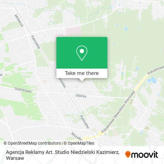 Agencja Reklamy Art. Studio Niedzielski Kazimierz map