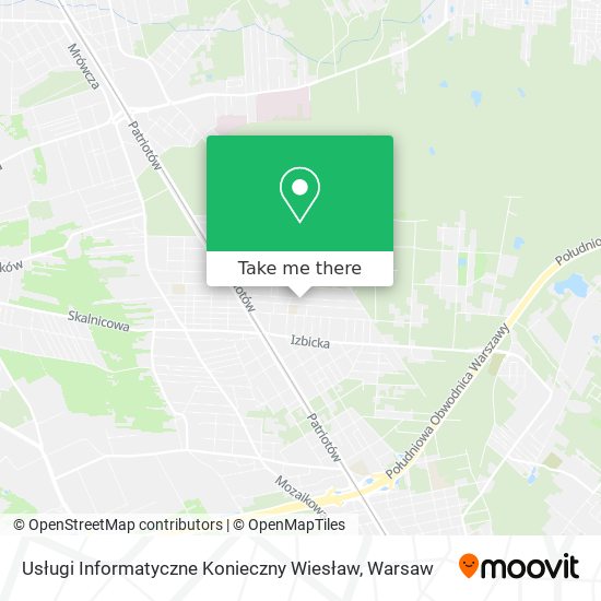 Usługi Informatyczne Konieczny Wiesław map