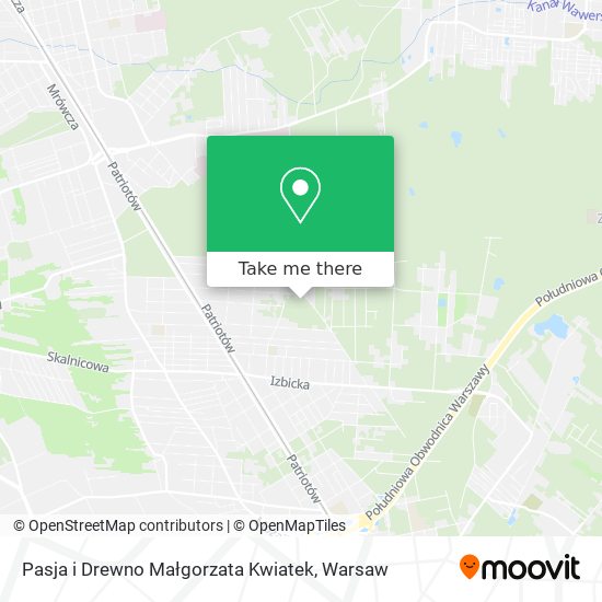 Pasja i Drewno Małgorzata Kwiatek map