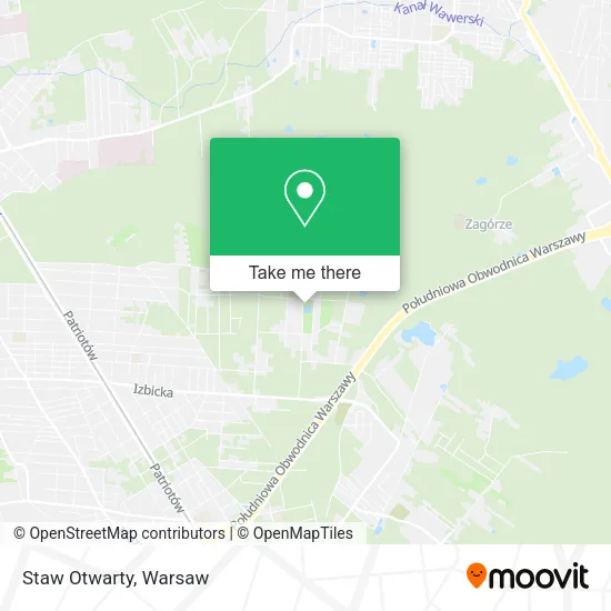 Staw Otwarty map