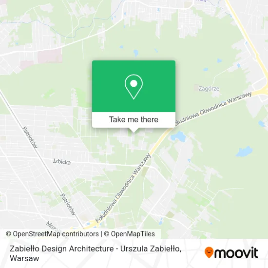 Zabiełło Design Architecture - Urszula Zabiełło map