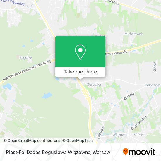 Plast-Fol Dadas Bogusława Wiązowna map