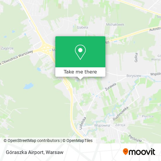 Góraszka Airport map