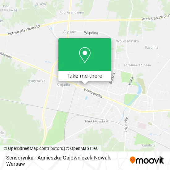 Sensorynka - Agnieszka Gajowniczek-Nowak map