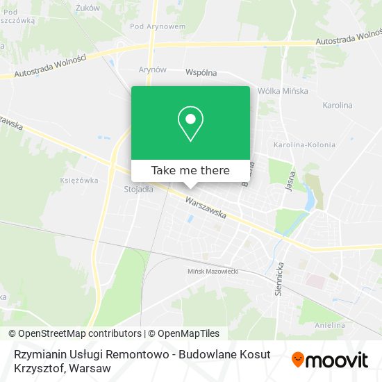 Rzymianin Usługi Remontowo - Budowlane Kosut Krzysztof map