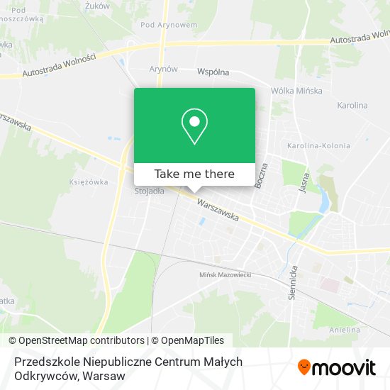 Przedszkole Niepubliczne Centrum Małych Odkrywców map