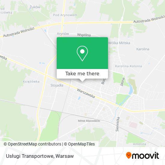 Usługi Transportowe map