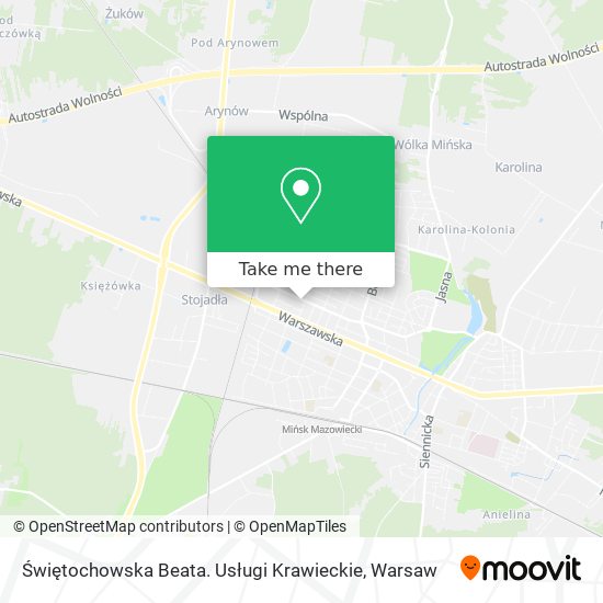 Świętochowska Beata. Usługi Krawieckie map