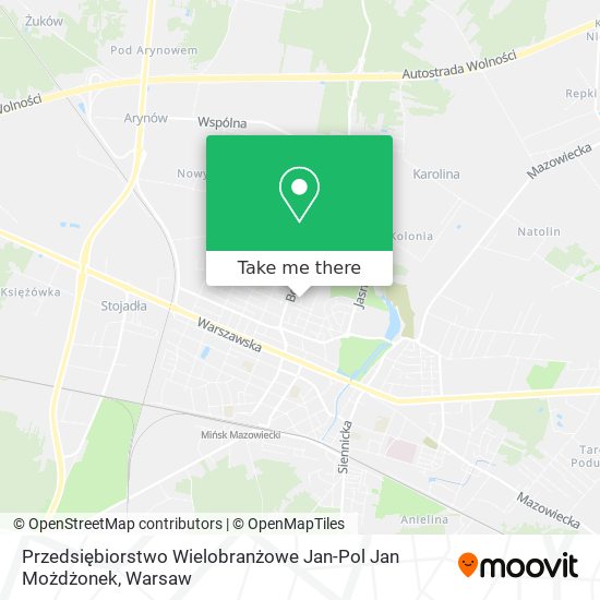 Przedsiębiorstwo Wielobranżowe Jan-Pol Jan Możdżonek map