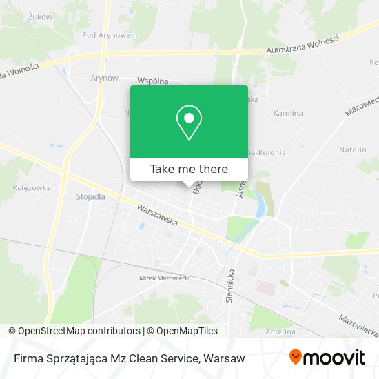 Firma Sprzątająca Mz Clean Service map